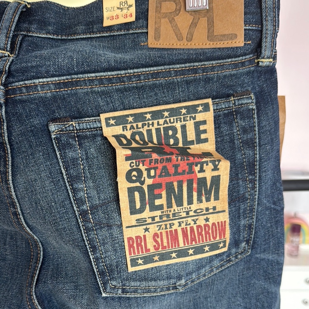 Ralph Lauren Blue Slim Jeans with Rich Indigo Hue - Picture 4 of 7